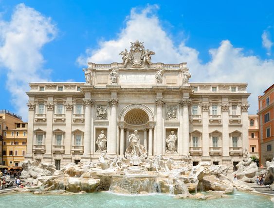 روما من افضل مدن ايطاليا ويوجد بها نافورة تريفي الشهيرة