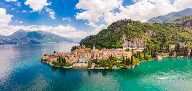 بحيرة كومو من اجمل الاماكن السياحية في ايطاليا